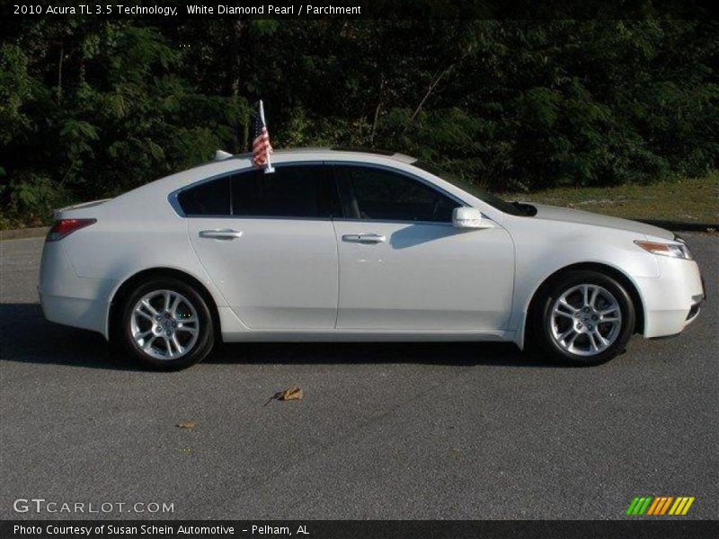 White Diamond Pearl / Parchment 2010 Acura TL 3.5 Technology