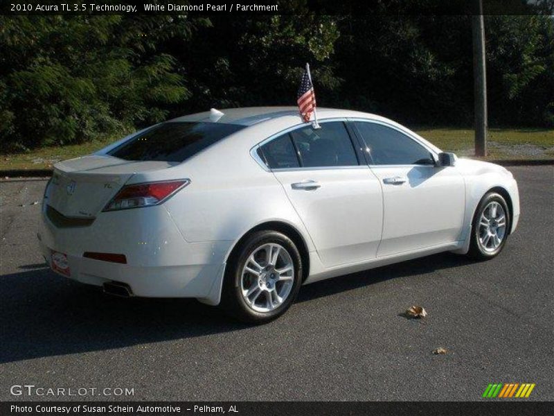 White Diamond Pearl / Parchment 2010 Acura TL 3.5 Technology