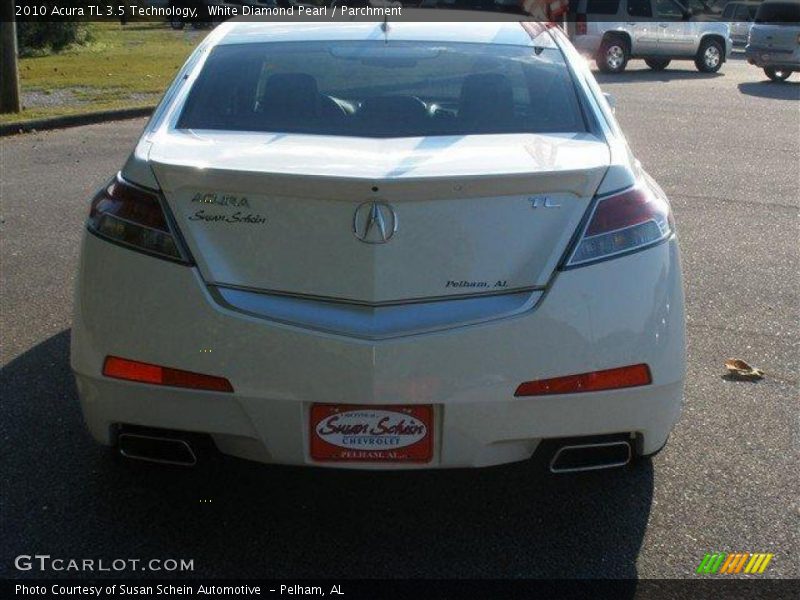 White Diamond Pearl / Parchment 2010 Acura TL 3.5 Technology