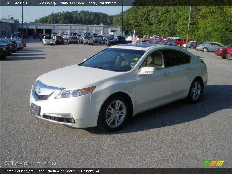 White Diamond Pearl / Parchment 2010 Acura TL 3.5 Technology