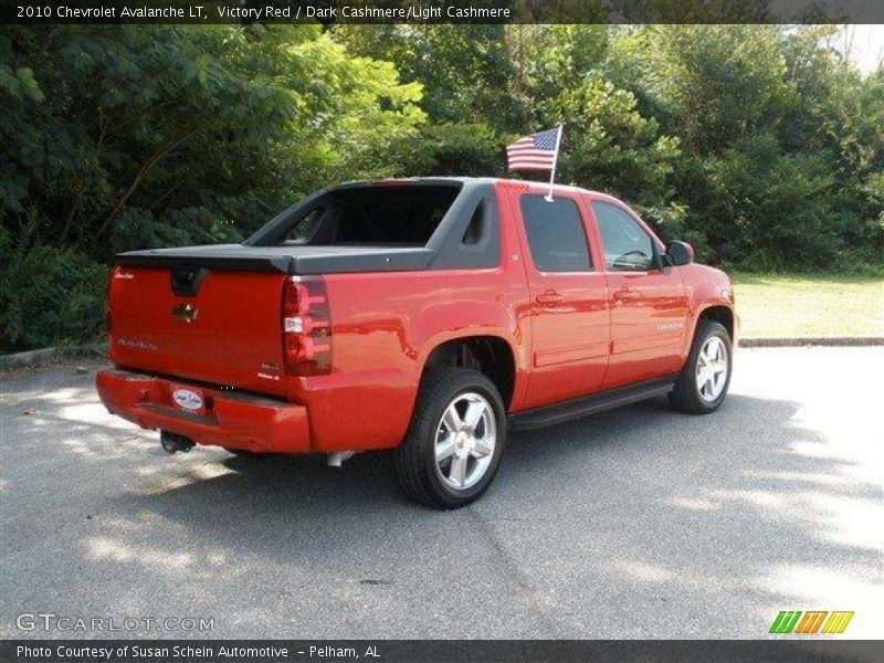 Victory Red / Dark Cashmere/Light Cashmere 2010 Chevrolet Avalanche LT