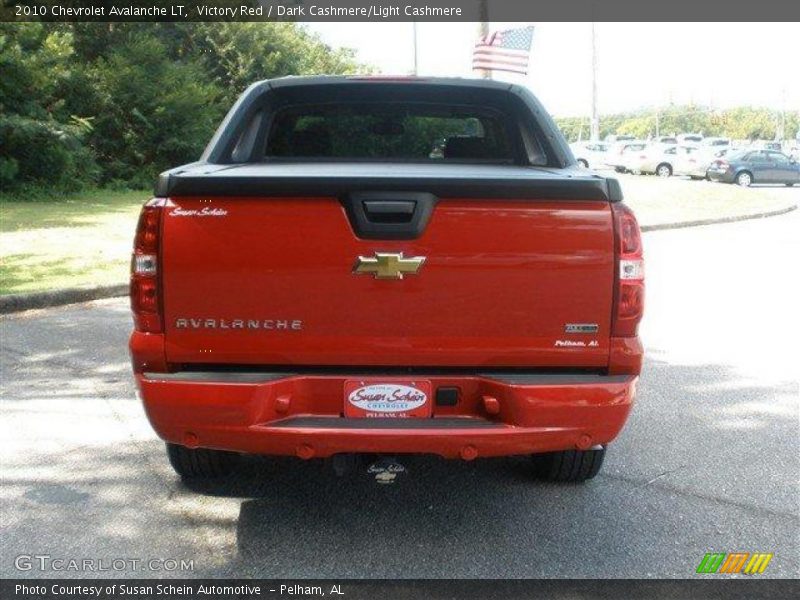 Victory Red / Dark Cashmere/Light Cashmere 2010 Chevrolet Avalanche LT