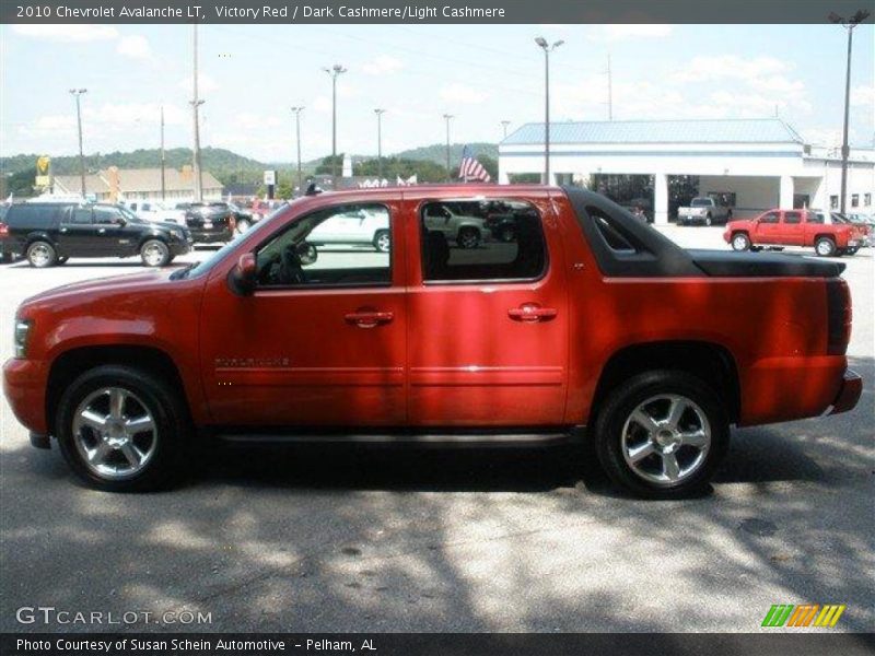 Victory Red / Dark Cashmere/Light Cashmere 2010 Chevrolet Avalanche LT