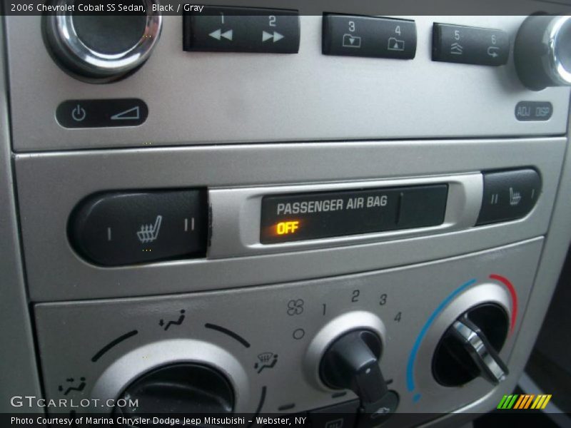 Controls of 2006 Cobalt SS Sedan