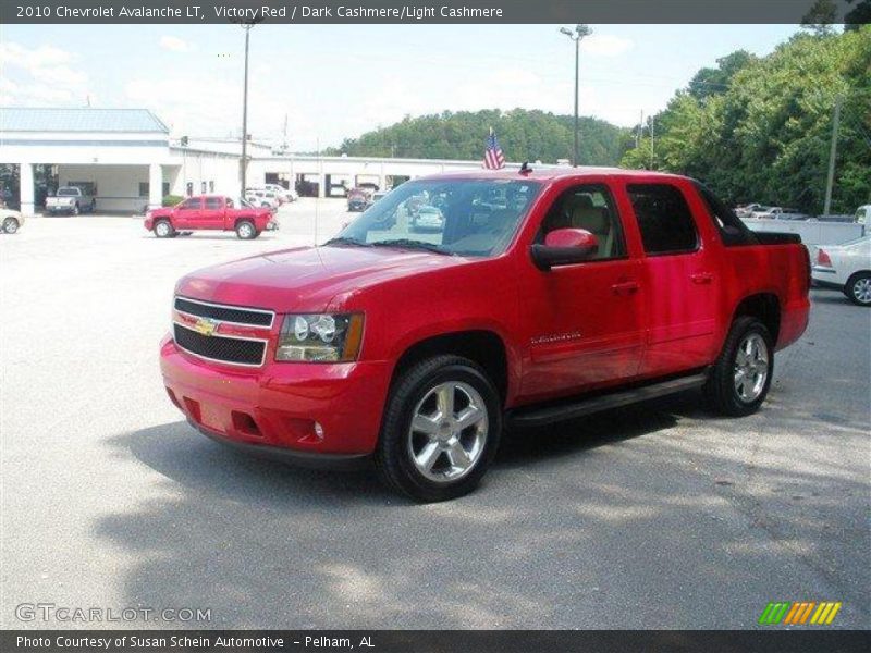 Victory Red / Dark Cashmere/Light Cashmere 2010 Chevrolet Avalanche LT