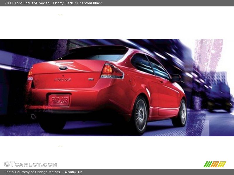 Ebony Black / Charcoal Black 2011 Ford Focus SE Sedan