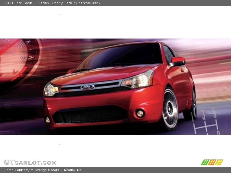Ebony Black / Charcoal Black 2011 Ford Focus SE Sedan
