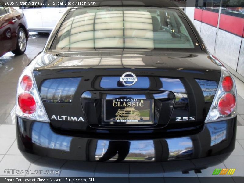 Super Black / Frost Gray 2005 Nissan Altima 2.5 S