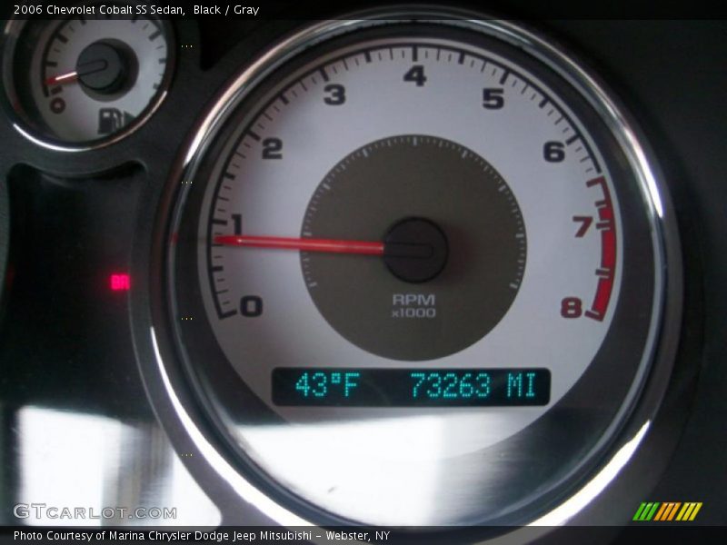 Black / Gray 2006 Chevrolet Cobalt SS Sedan