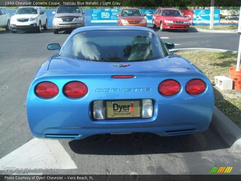 Nassau Blue Metallic / Light Gray 1999 Chevrolet Corvette Coupe