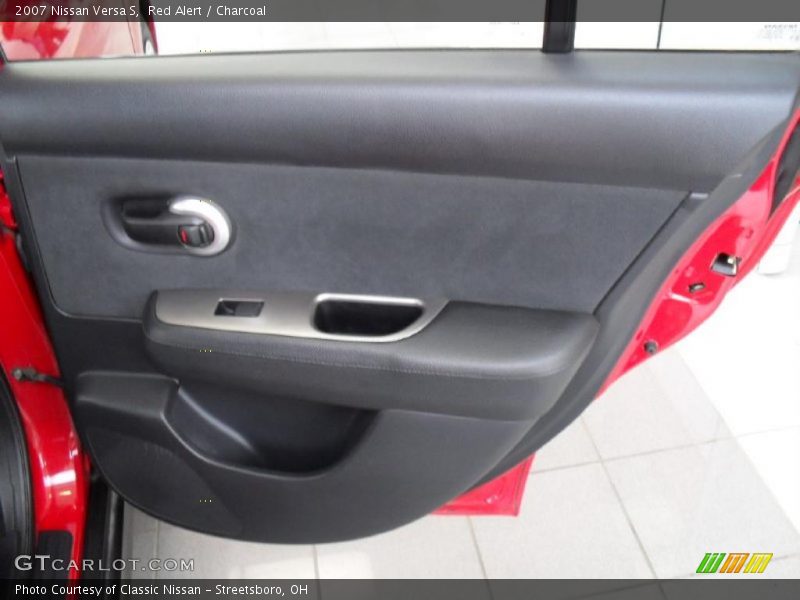 Red Alert / Charcoal 2007 Nissan Versa S