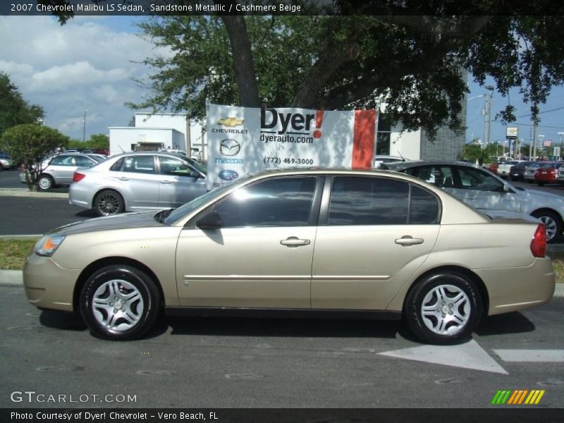 Sandstone Metallic / Cashmere Beige 2007 Chevrolet Malibu LS Sedan