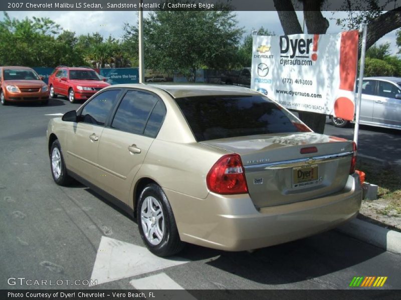 Sandstone Metallic / Cashmere Beige 2007 Chevrolet Malibu LS Sedan