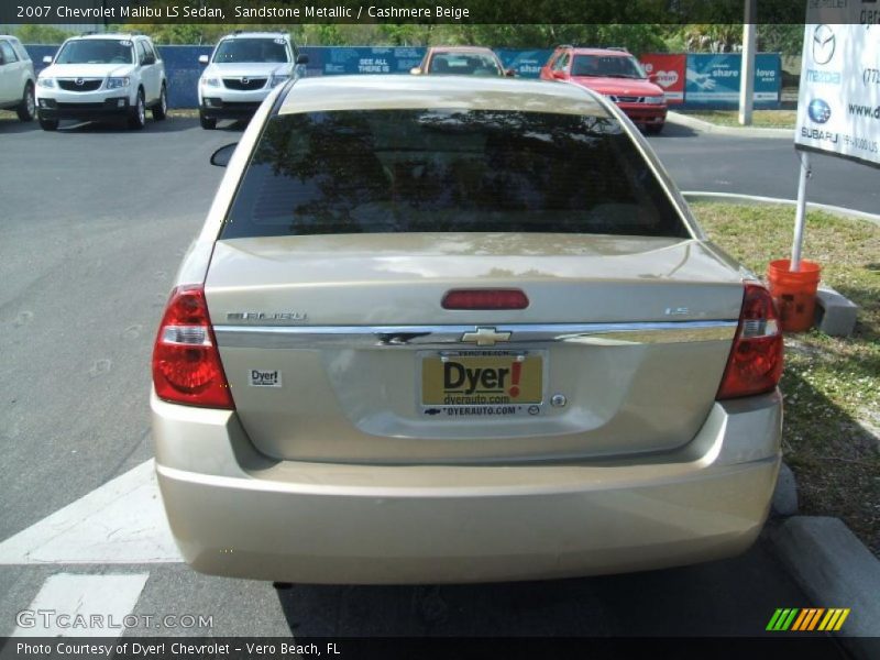 Sandstone Metallic / Cashmere Beige 2007 Chevrolet Malibu LS Sedan