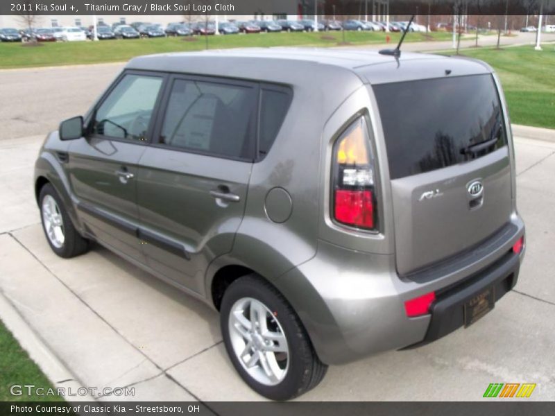 Titanium Gray / Black Soul Logo Cloth 2011 Kia Soul +