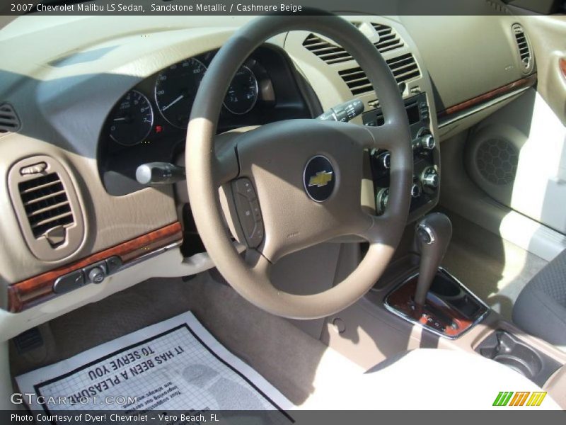 Cashmere Beige Interior - 2007 Malibu LS Sedan 