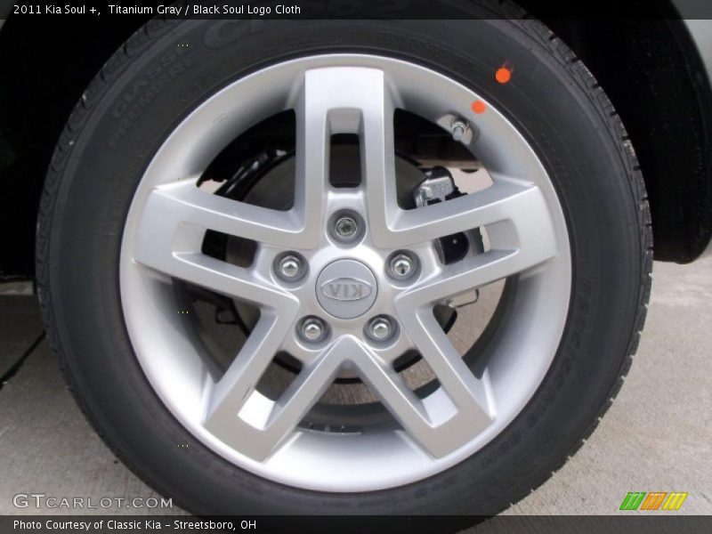 Titanium Gray / Black Soul Logo Cloth 2011 Kia Soul +