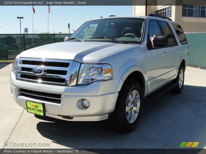 Ingot Silver Metallic / Stone 2010 Ford Expedition XLT