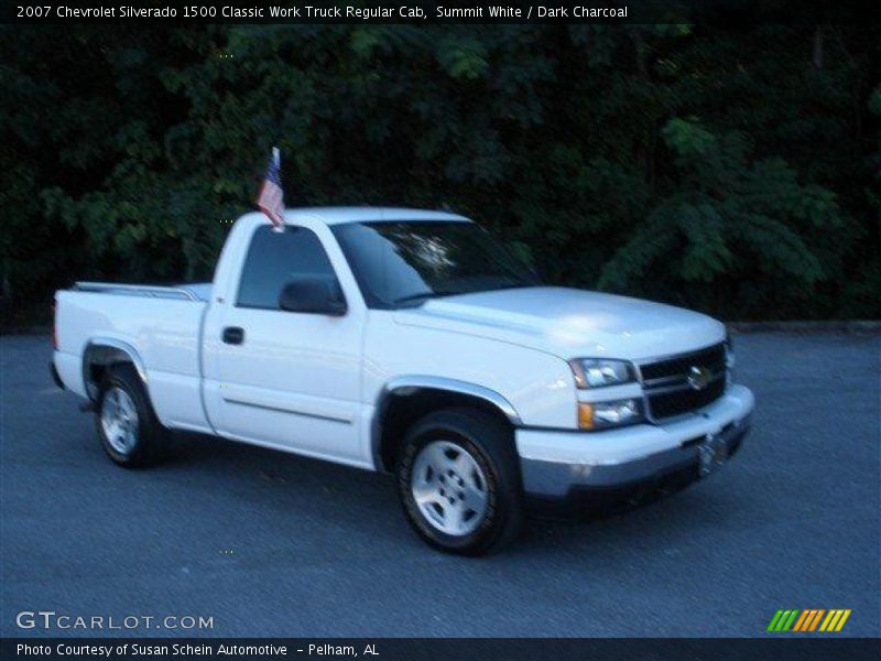 Summit White / Dark Charcoal 2007 Chevrolet Silverado 1500 Classic Work Truck Regular Cab