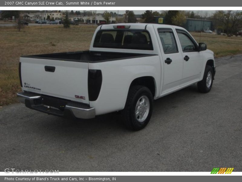 Summit White / Dark Pewter 2007 GMC Canyon SLE Crew Cab