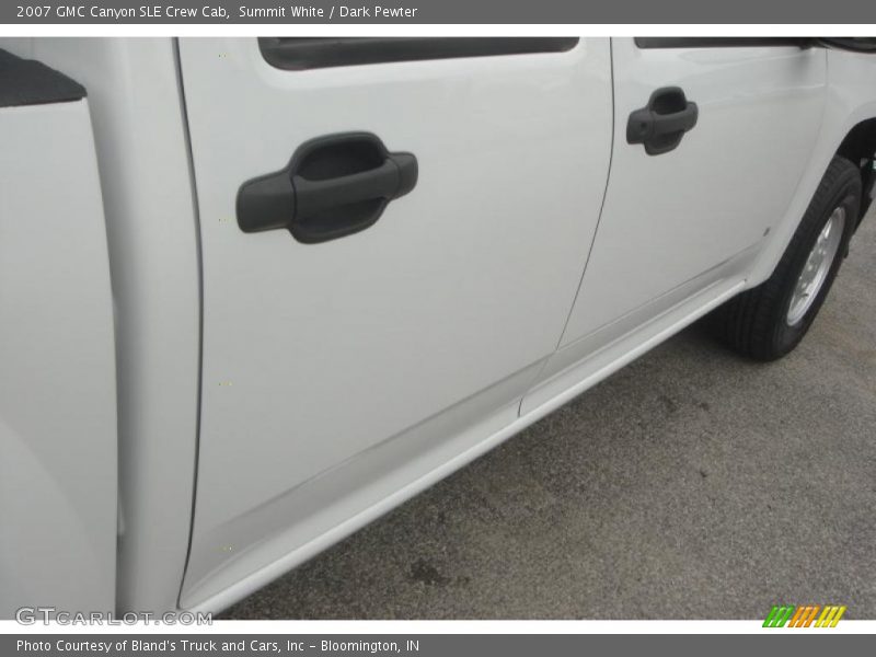 Summit White / Dark Pewter 2007 GMC Canyon SLE Crew Cab