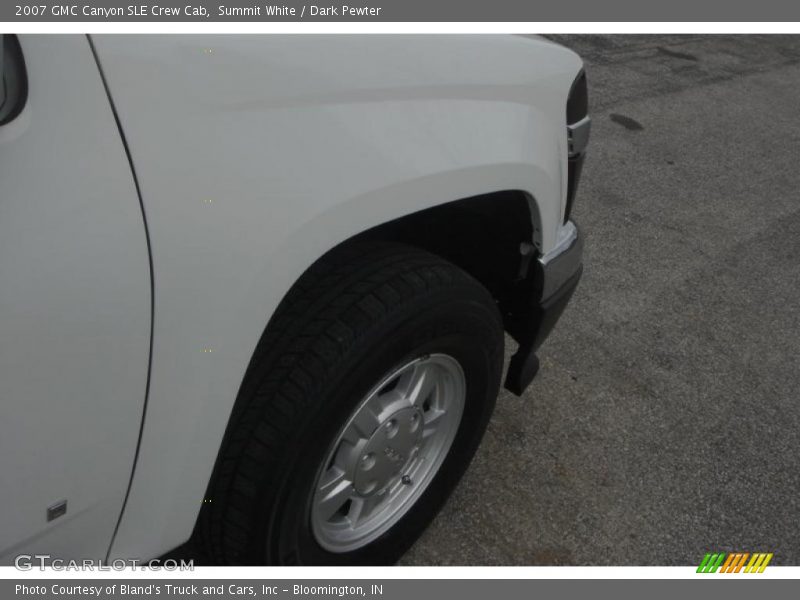 Summit White / Dark Pewter 2007 GMC Canyon SLE Crew Cab