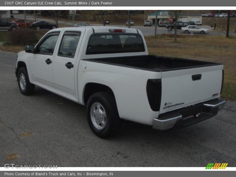 Summit White / Dark Pewter 2007 GMC Canyon SLE Crew Cab