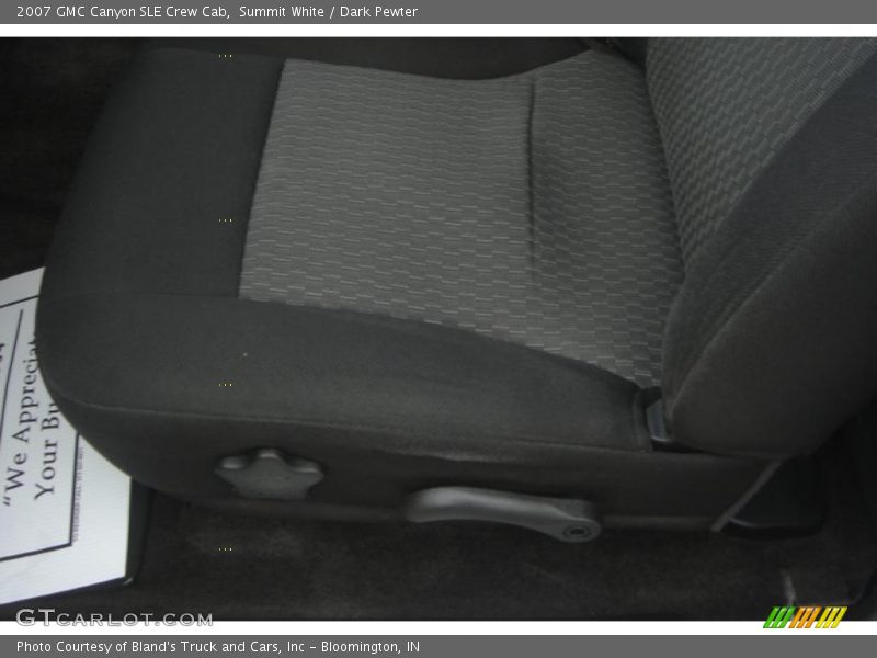 Summit White / Dark Pewter 2007 GMC Canyon SLE Crew Cab