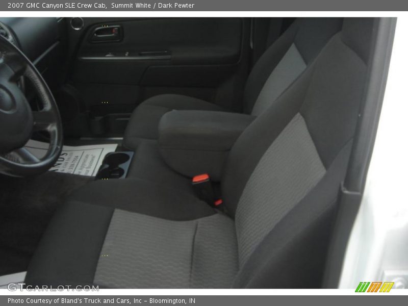 Summit White / Dark Pewter 2007 GMC Canyon SLE Crew Cab