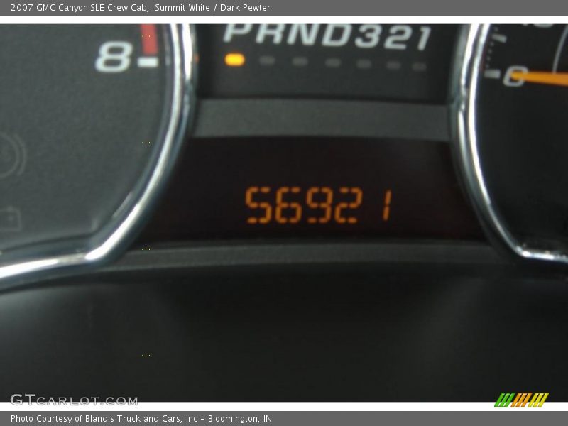 Summit White / Dark Pewter 2007 GMC Canyon SLE Crew Cab