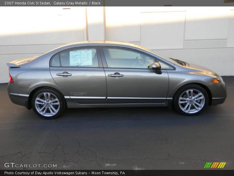 Galaxy Gray Metallic / Black 2007 Honda Civic Si Sedan