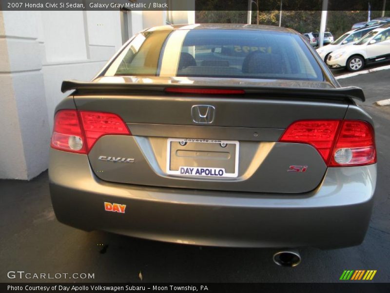 Galaxy Gray Metallic / Black 2007 Honda Civic Si Sedan