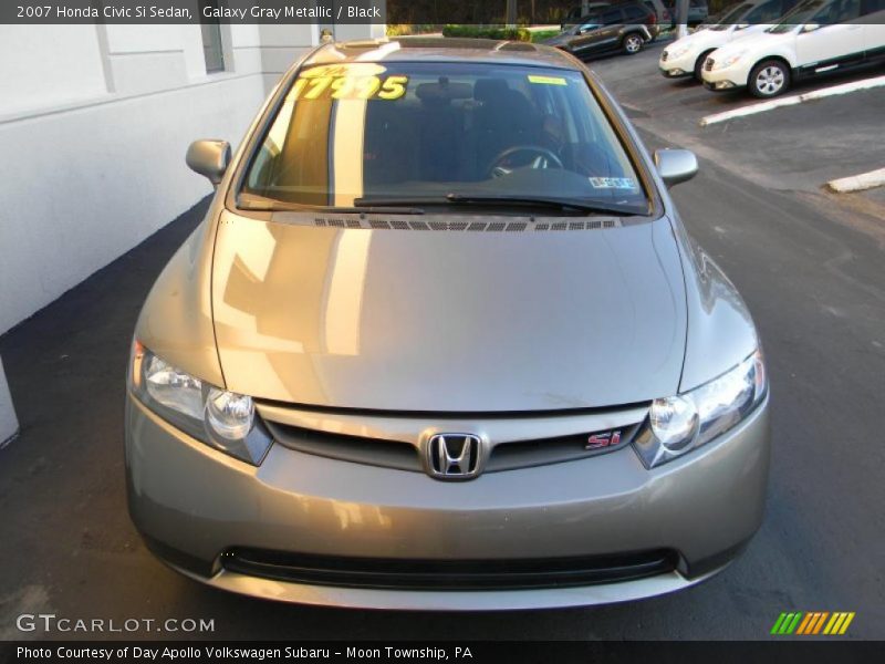 Galaxy Gray Metallic / Black 2007 Honda Civic Si Sedan