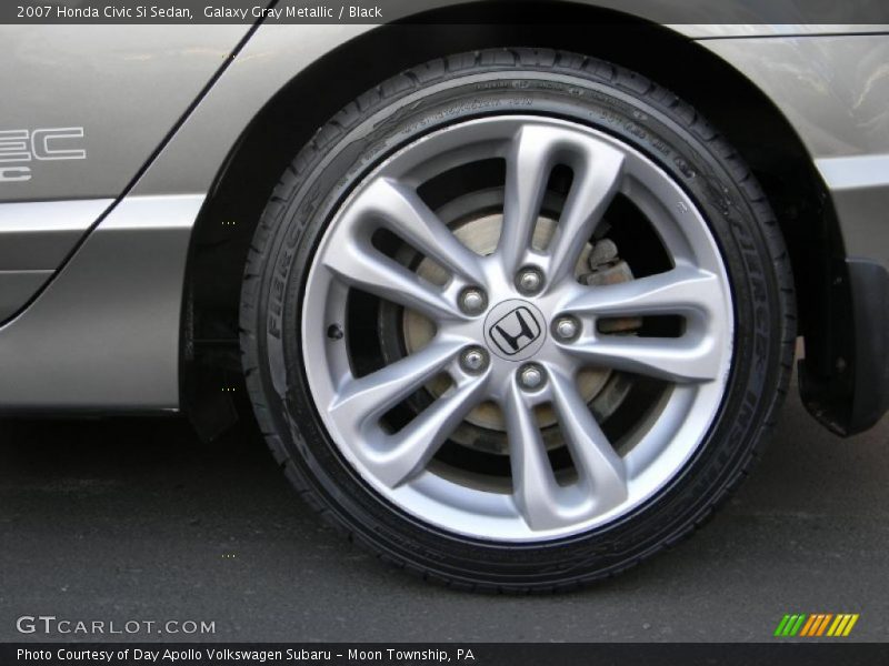 Galaxy Gray Metallic / Black 2007 Honda Civic Si Sedan