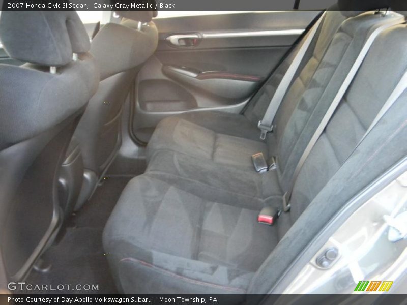Galaxy Gray Metallic / Black 2007 Honda Civic Si Sedan