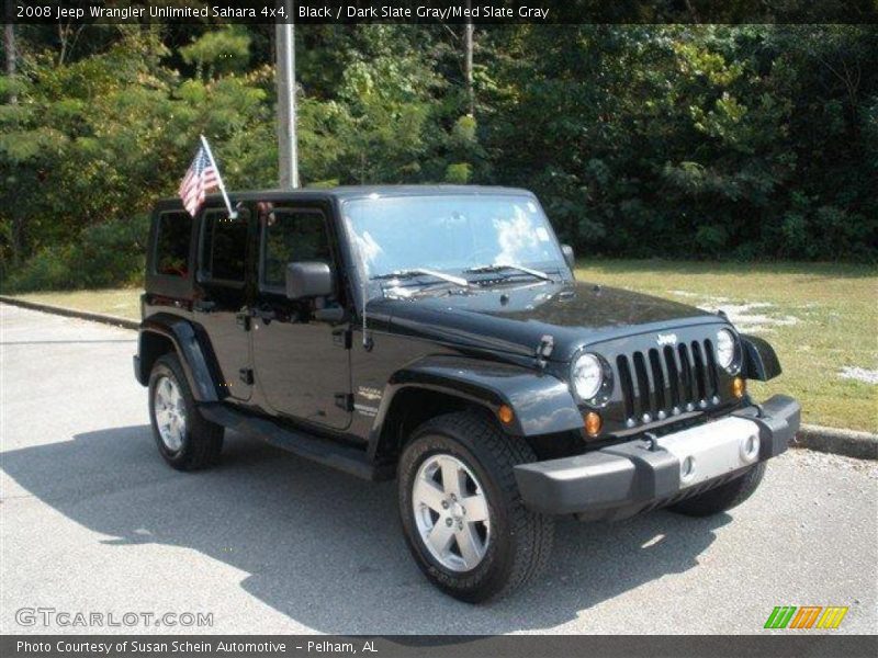 Black / Dark Slate Gray/Med Slate Gray 2008 Jeep Wrangler Unlimited Sahara 4x4