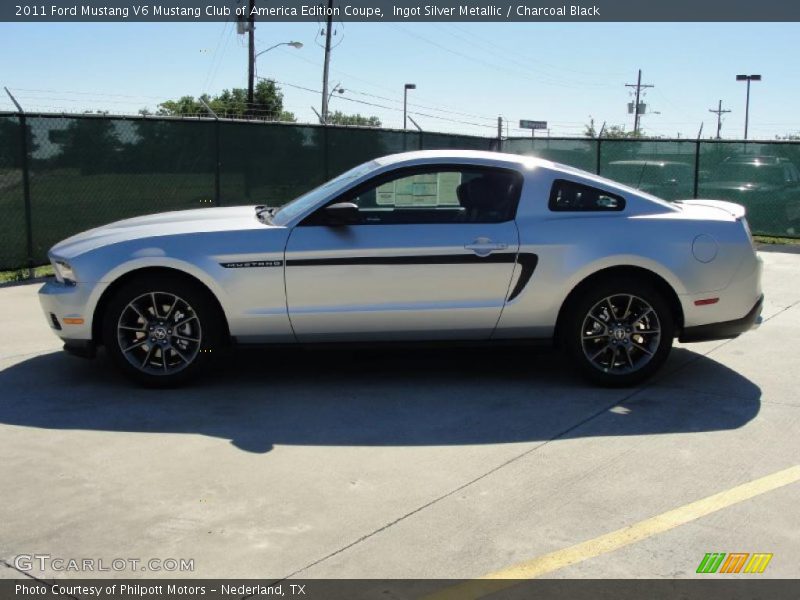 Ingot Silver Metallic / Charcoal Black 2011 Ford Mustang V6 Mustang Club of America Edition Coupe