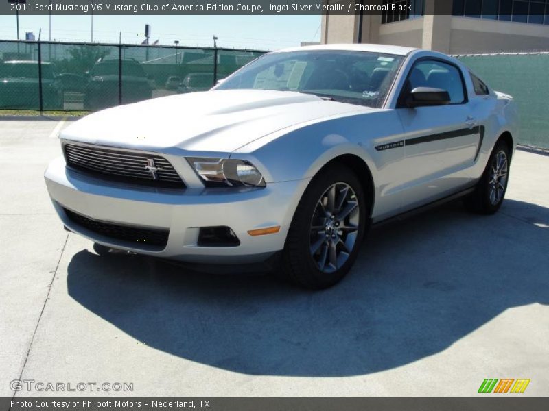 Ingot Silver Metallic / Charcoal Black 2011 Ford Mustang V6 Mustang Club of America Edition Coupe
