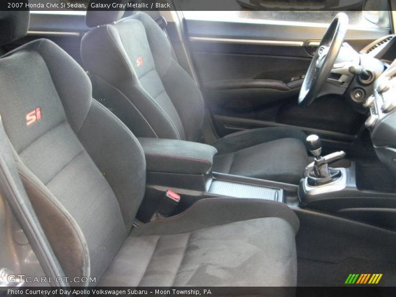 Galaxy Gray Metallic / Black 2007 Honda Civic Si Sedan