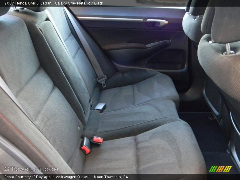 Galaxy Gray Metallic / Black 2007 Honda Civic Si Sedan