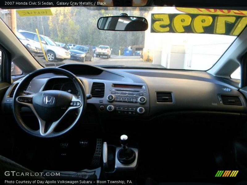 Galaxy Gray Metallic / Black 2007 Honda Civic Si Sedan