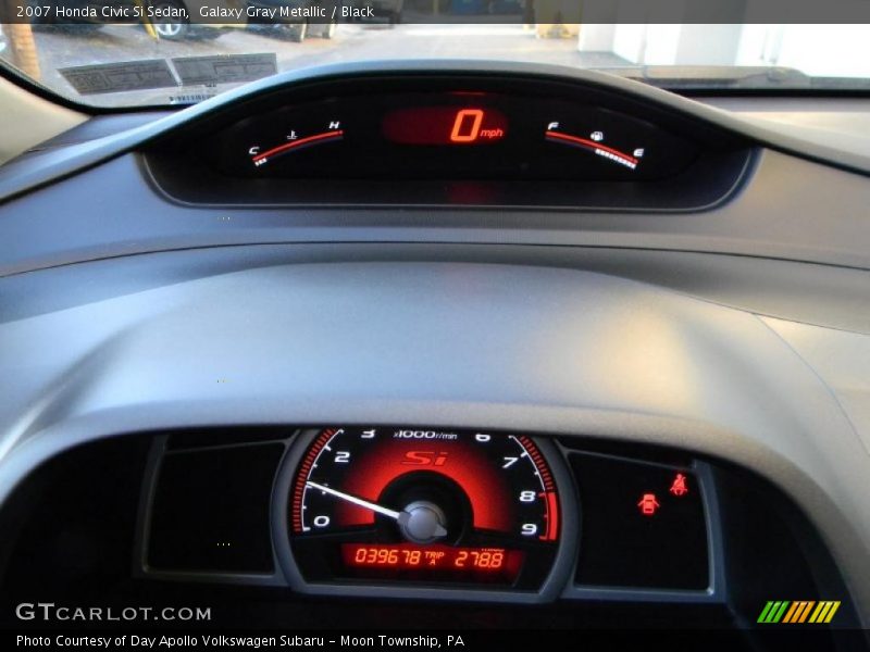 Galaxy Gray Metallic / Black 2007 Honda Civic Si Sedan