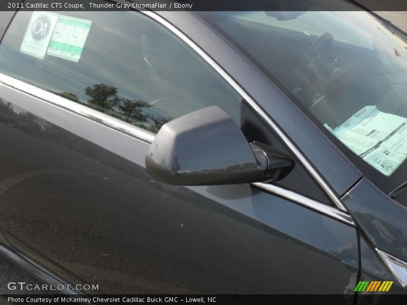 Thunder Gray ChromaFlair / Ebony 2011 Cadillac CTS Coupe