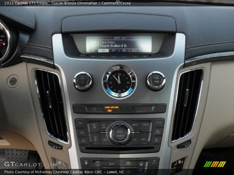 Controls of 2011 CTS Coupe