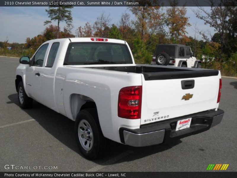 Summit White / Dark Titanium 2010 Chevrolet Silverado 1500 Extended Cab