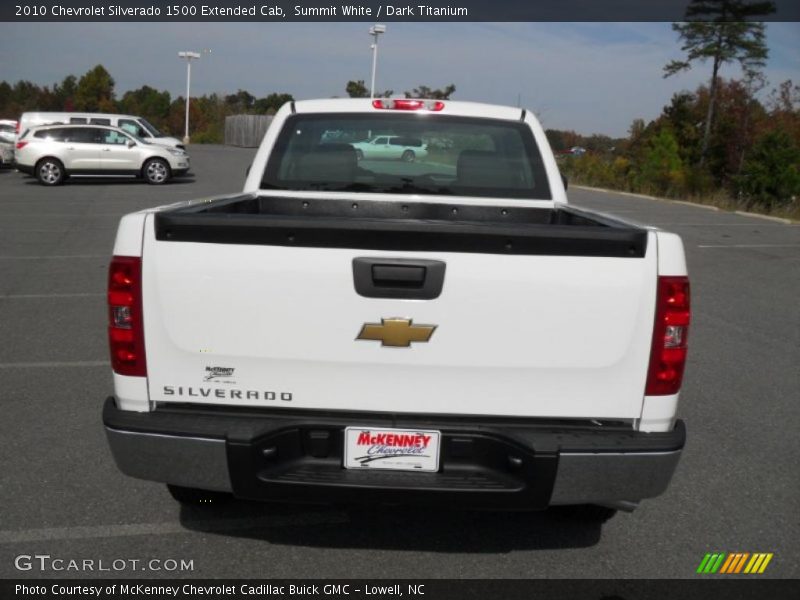 Summit White / Dark Titanium 2010 Chevrolet Silverado 1500 Extended Cab