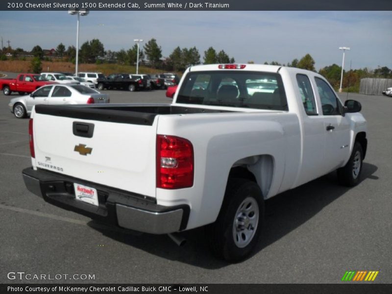 Summit White / Dark Titanium 2010 Chevrolet Silverado 1500 Extended Cab