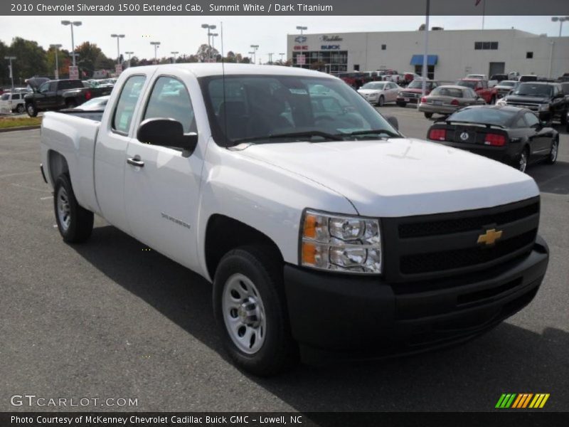Front 3/4 View of 2010 Silverado 1500 Extended Cab