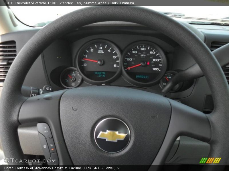 Summit White / Dark Titanium 2010 Chevrolet Silverado 1500 Extended Cab