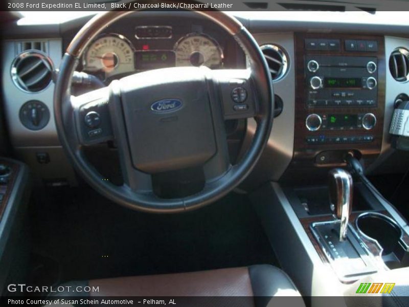 Black / Charcoal Black/Chaparral Leather 2008 Ford Expedition EL Limited